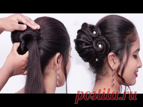 New juda hairstyle with clutcher | Trending hairstyle | party hairstyle | New hairstyles for girls