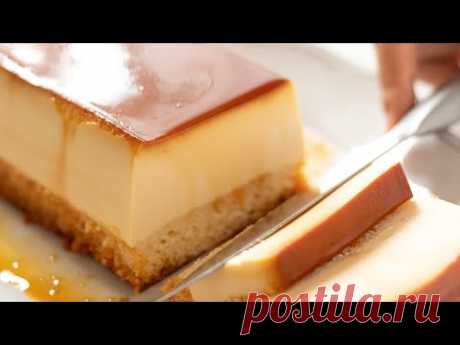 Cream Cheese Custard Pudding Cake｜HidaMari Cooking