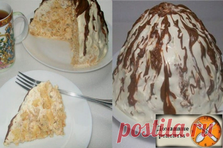 Ну очень ленивый торт "Панчо" | ДОМАШНИЕ РЕЦЕПТЫ Продукты: 1. Бисквит (готовые бисквиты в стандартной упаковке) — 1 упак. 2 .Сметана (жирная, желательно 30%) — 1 кг...