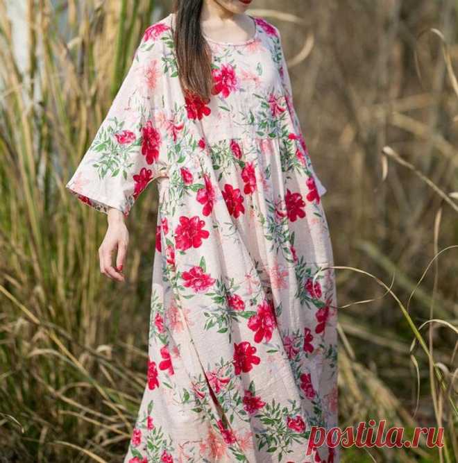 Loose boho Maxi dress Prom dress Women Oversized Dress | Etsy