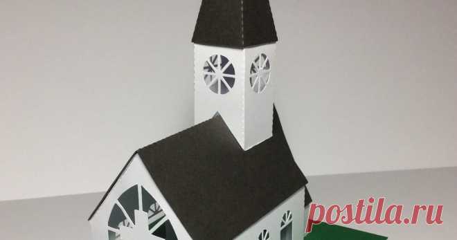 Miniature House #9 - Church with a Steeple    This miniature church model is my favorite.  I love the steeple and the church windows. Please leave a comment if you are going to make t...
