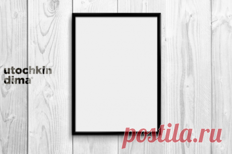 Wooden board with photo frame psd background - Backgrounds PSD File