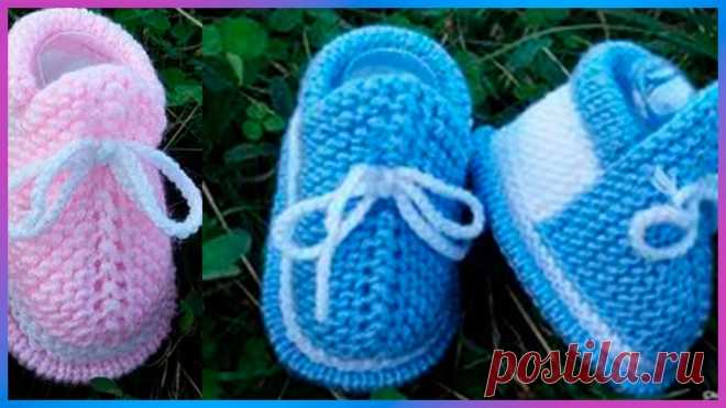 Zapatitos Tejidos A Crochet Para Niños Pequeños - Youtube Zapatitos tejidos  a crochet para niños pequeños | детям | Постила