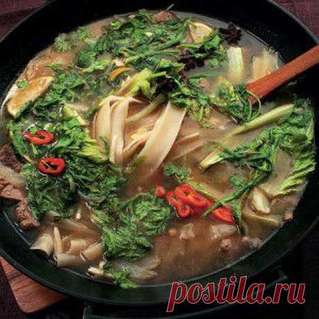 Суп с рисовой лапшой и бараниной рецепт – китайская кухня: супы