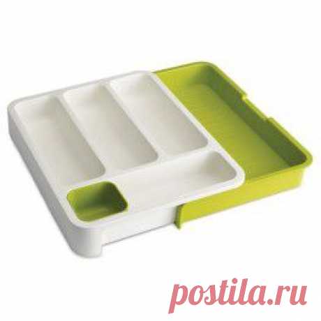 Ящик для хранения столовых приборов Drawer store White/Green - Joseph-Joseph