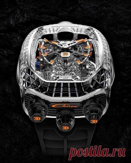 Взгляните на часы за $560,000 с миниатюрной копией двигателя Bugatti Chiron | Блог о Часах | PandaTells | Яндекс Дзен