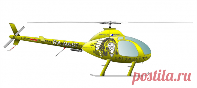 Разработал на заказ пару дизайнов ливрей для вертолета RotorWay A 600 Talon
