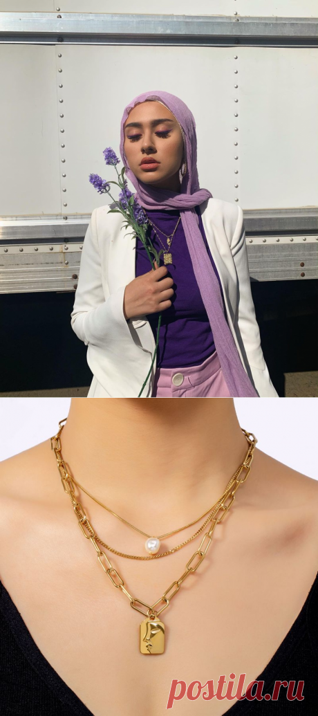 The Most Popular Necklace Trends For Hijab Fashion Girls - Hijab-style.com