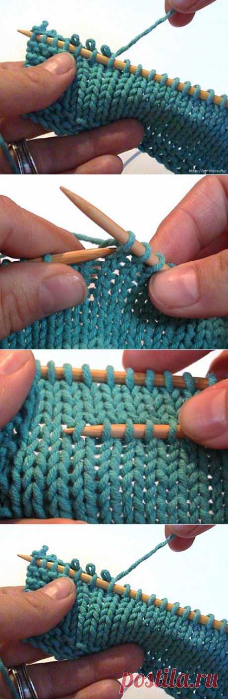 Как укоротить и набрать петли на вязаном полотне - 2 способа