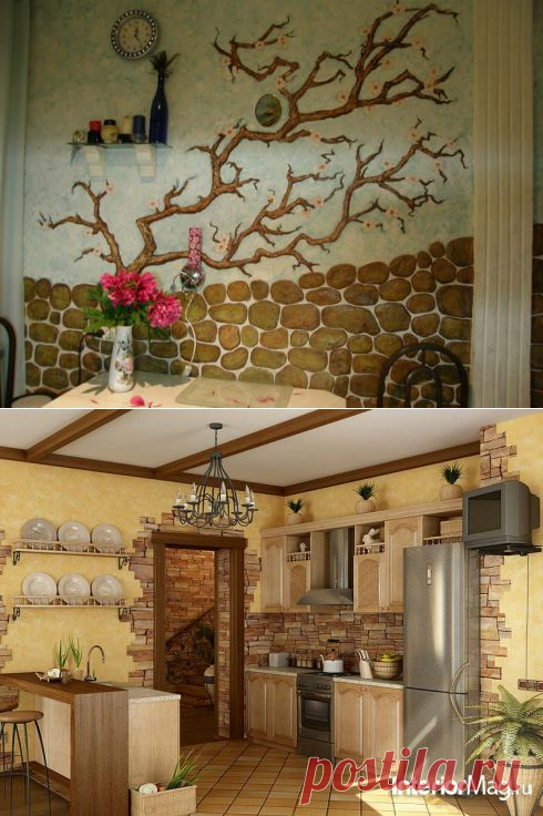 Декорирование стен на кухне | Наш уютный дом