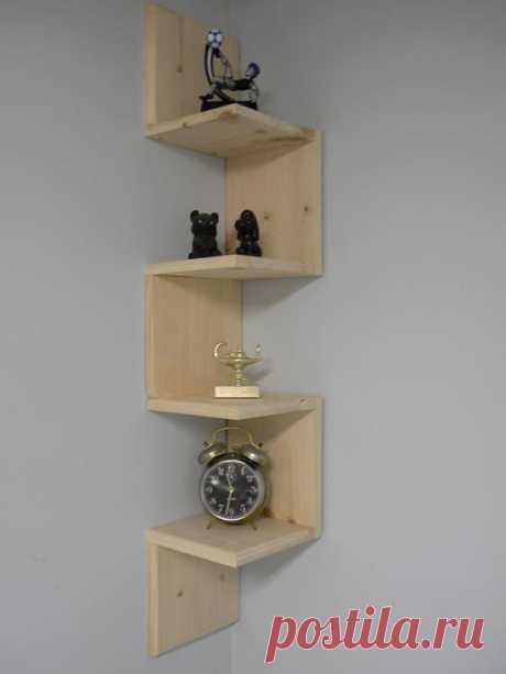 Wall mounted corner shelf Retro 4 tier shelf for bathroom shelf or an…