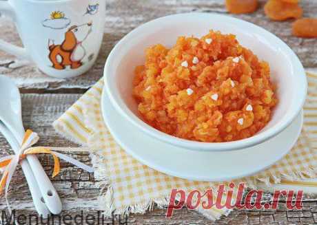 Салат из моркови и кураги как в детском саду - рецепт с пошаговыми фото / Меню недели