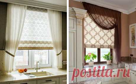 Короткие шторы для кухни: практичность, изящество и красота - популярные модели | Dream house | Яндекс Дзен