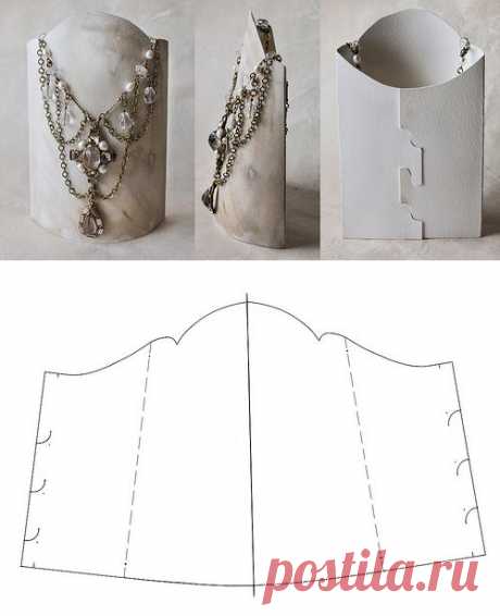 Hand-made display stands for necklace - демонстрационные манекены своими руками