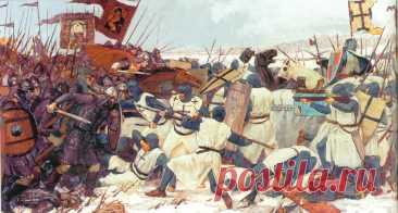 18 апреля 1242 года русские войска князя Александра Невского полностью разгромили немецких рыцарей на Чудском озере.