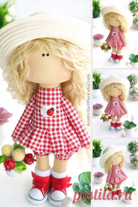 Baby Room Tilda Doll Portrait Love Doll Nursery Decor Doll | Etsy