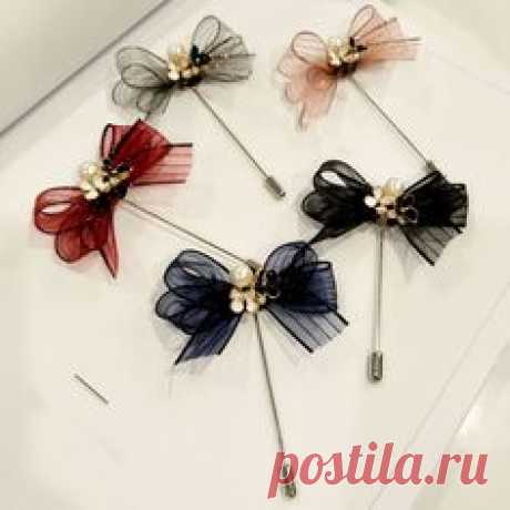 Cheap 1Pcs Women Bow Handmade Flower Long ...- 저렴한 1 개 여성 활 수제 꽃 긴 바늘 브로치 정장 Boutonniere의…  Cheap 1pc Women Bow Handmade Flower Long Needle Brooch Suit Boutonniere Button Stick Brooch Wedding Accessories Lapel Pins, Buy Quality Brooches Direct China Supplier: 1pc Women Bow Handmade Flower Long Needle Brooch Suit Boutonniere Button Stick Brooch Wedding Accessories Lapel Pins   -#WeddingAccessoriesbling #WeddingAccessoriesdisplay #WeddingAccessoriesforbride #WeddingAccessoriesformen #WeddingAcces