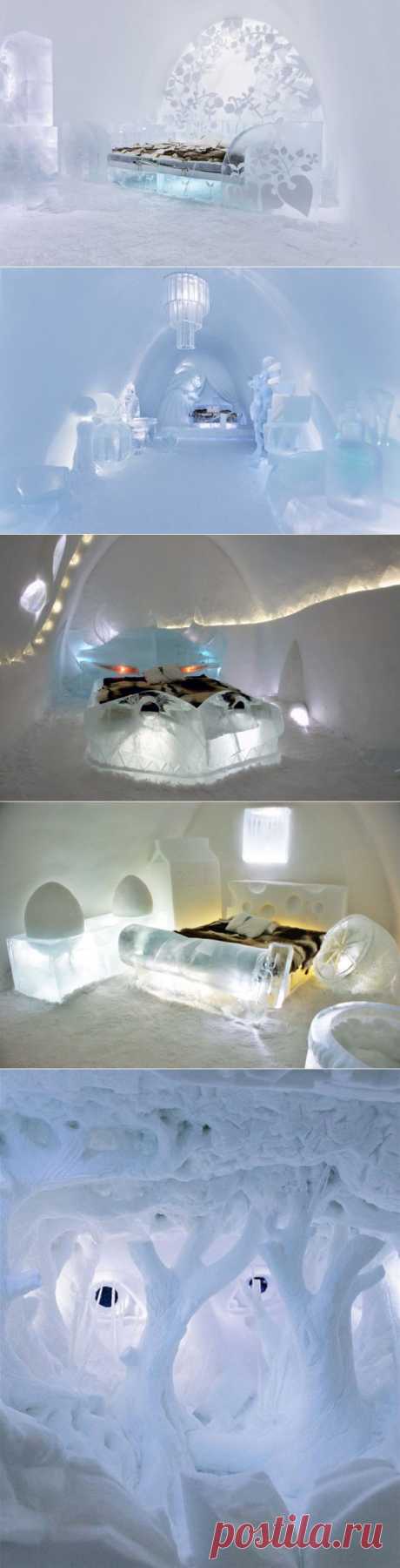 Ледяной отель в Швеции.