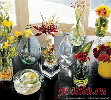 Пять способов почистить вазу с узким горлышком.