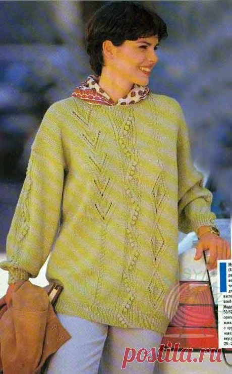 Теплые осенние пуловеры из Сабрины, более 10 моделей спицами | EasyKnit.ru