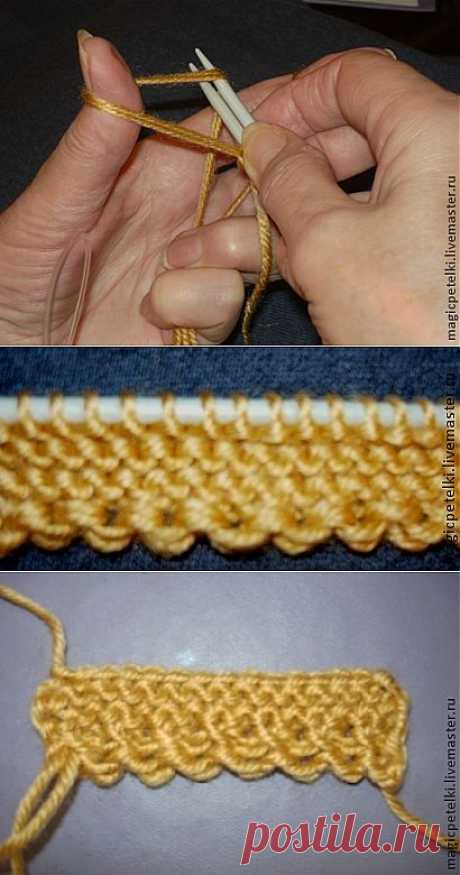 Как оформить вязаное изделие: декоративный набор петель - Ярмарка Мастеров - ручная работа, handmade