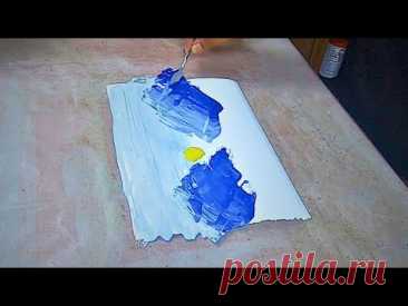 Simple Abstract Painting | Abstract Art on Paper | Easy Steps for Stunning Results