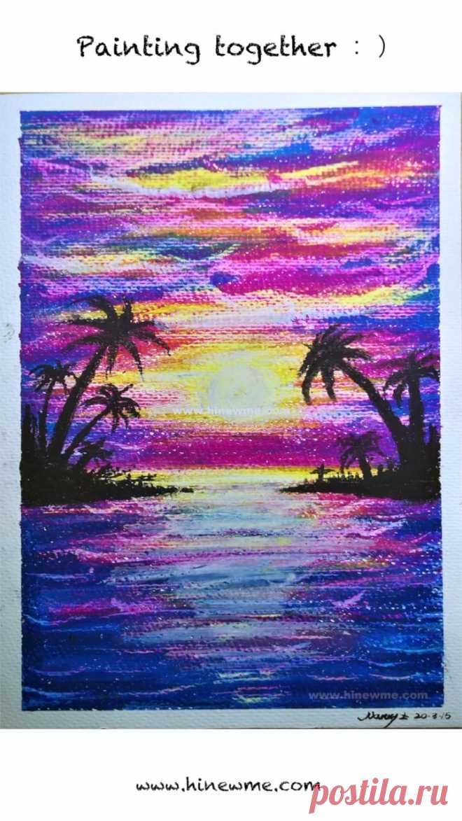 Apr 17, 2020 - How to draw Oil pastel painting seaside sunset step by step tutorial easy, come to see our online class Today brings you a group of oil pas...