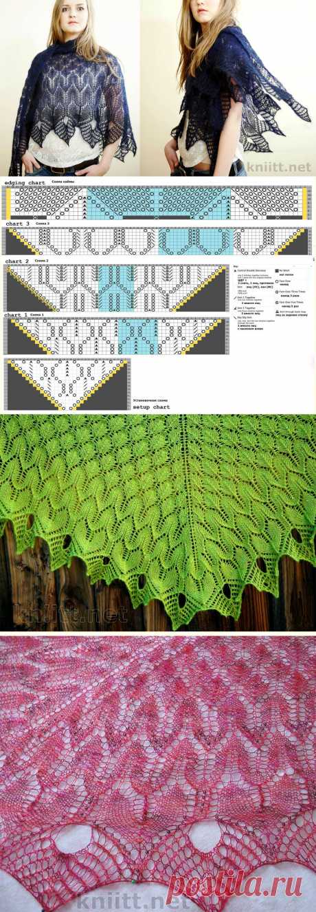 Шаль Зимняя оттепель | knitt.net | Все о вязании