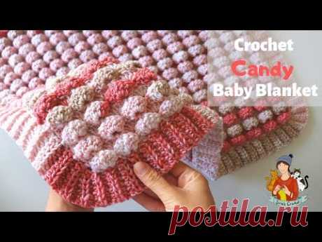 Crochet Candy Blanket / World's Easiest Blanket