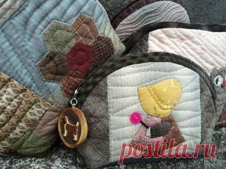 [パッチワーク] キルト「楕円ポーチの作り方・ハーフムーンポーチ」Patchwork Quilt "Half moon pouch "Vol.12 Nakazawa Felisa