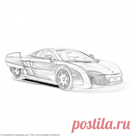 Mclaren x1 Concept Car Coloring Pages &amp;#8211; GetColoringPages.org