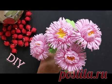 Easy Flowers from EVA Foam|Easy Flowers DIY Tutorial crafts