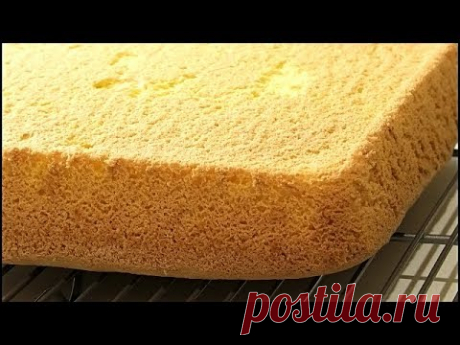 БИСКВИТ КЛАССИЧЕСКИЙ, для тортов и пирожных/Classic biscuit.