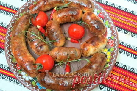 Домашняя чесночная колбаса — рецепт с фото пошагово