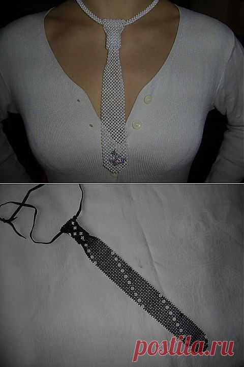 (+1) тема - Люблю делать бусы...МК по галстуку | Очумелые ручки