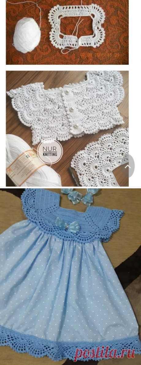 CUERPO PARA VESTIDO DE HILO BLANCO Talla 1 año Material Hilo de bebé color blanco 100% algodon marca PETRA (artículo 993A, gr... - CrochetingNeedles.com