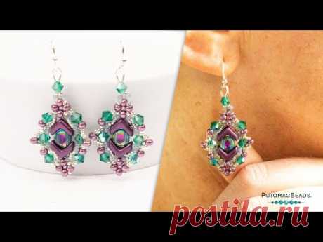 Eva Enlightenment Earrings - DIY Jewelry Making Tutorial by PotomacBeads