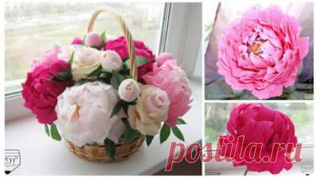 Cómo hacer arreglos florales con papel crepe para el día de la madre ~ Mimundomanual