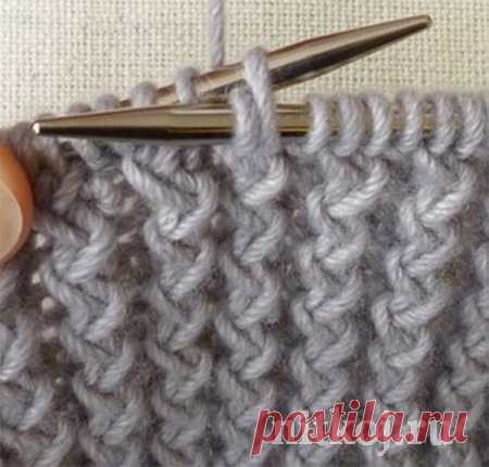 Французская резинка спицами » Ниткой - вязаные вещи для вашего дома, вязание крючком, вязание спицами, схемы вязания