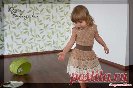Нарядный комплект из Ириса: юбка и топ - Вязание для детей - Страна Мам