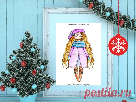 Nursery Wall Art Watercolor Artwork Printable Art Digital | Etsy Nursery Wall Art, Watercolor Artwork, Printable Art, Digital Print, Baby Room Decor, Christmas Watercolor Decor, Nursery Poster Download _____________________________________________________________________________________  INSTANT DOWNLOAD WATERCOLOR PAINTING  - based on our doll coloring pages -