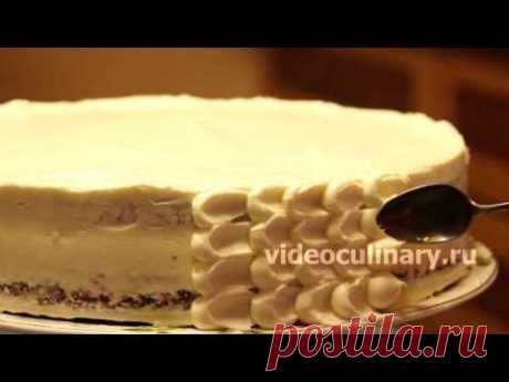 Рецепт - Простой способ элегантного украшения торта от https://videoculinary.ru