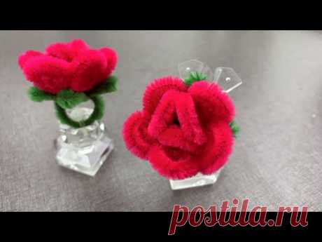 ABC TV | How To Make Rose Ring With Pipe Cleaner - Craft Tutorial