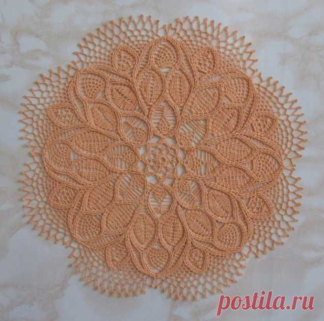 Ажурная салфетка крючком