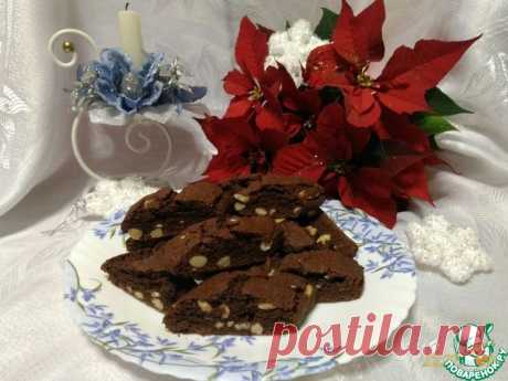 Шоколадное печенье, похожее на Кантуччи Кулинарный рецепт
