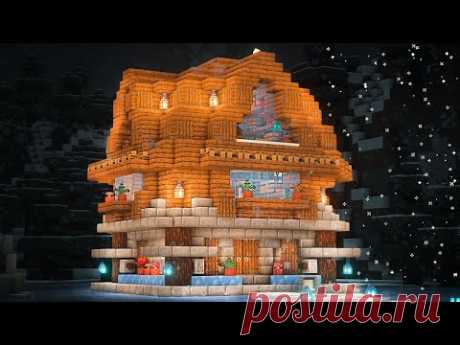 Minecraft | How to Build a Winter Cabin | Winter Cottage | vanstar - YouTube