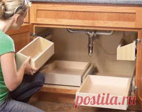 How to Build Kitchen Sink Storage Trays