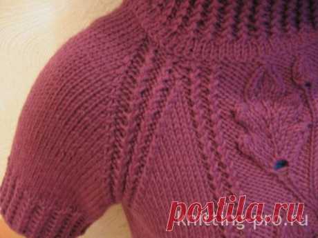 Моделирование рукава-реглан - knitting-pro.ru - Электронный журнал по вязанию спицами