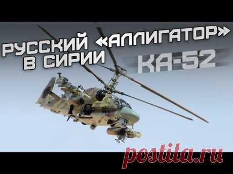 Русский «Аллигатор» в Сирии (Ударный вертолёт Ка-52) - YouTube