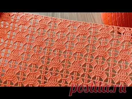 AN INTERESTING AND GORGEOUS Crochet Pattern❗️Crochet Blouse, Runner, Shawl